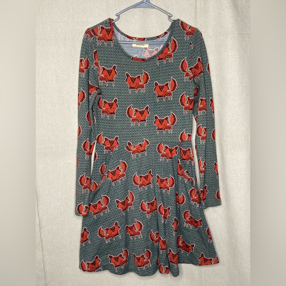 Primitive Beginnings Fox Dress Size Small